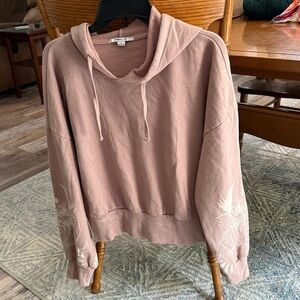 O’Neill Stenciled Arm Hoodie Mauve. Distressed Look
Sz Lg